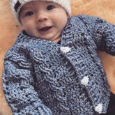 Ethan Crochet Cardigan PDF Pattern – 3 to 10 Years – English Only